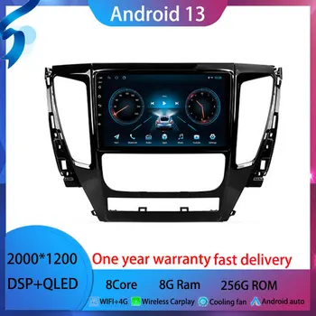 Android 13 Mitsubishi Pajero Sport İçin 3 2016-2018 Araba Radyo Multimedya Video Oynatıcı Android otomatik kablosuz adaptör