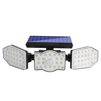 BORUiT LED güneş ışığı Duvar Lambası Ayarlanabilir Kafa ile Güvenlik LED projektör Hareket Sensörü Su Geçirmez açık hava aydınlatması Avlu için