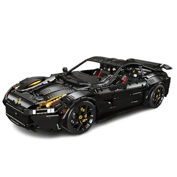 Yeni Yüksek Teknoloji 91102 3097 Adet Yaratıcı Moc F12 Süper Spor Siyah yarış arabaları Modeli RSR Tuğla oyuncak inşaat blokları Çocuk Hediyeler