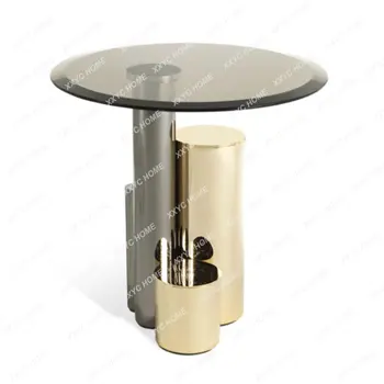 Yeni basit köşe masa italyan Minimalist ışık lüks kanepe yan sehpa tasarımcı yan sehpa hareketli küçük kahve sehpa